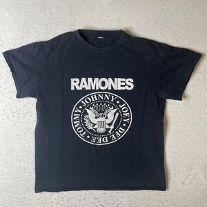 Ramones Presidential Seal Logo T-Shirt Black Mens Short Sleeve Punk Rock Band